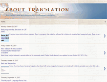 Tablet Screenshot of aboutranslation.com